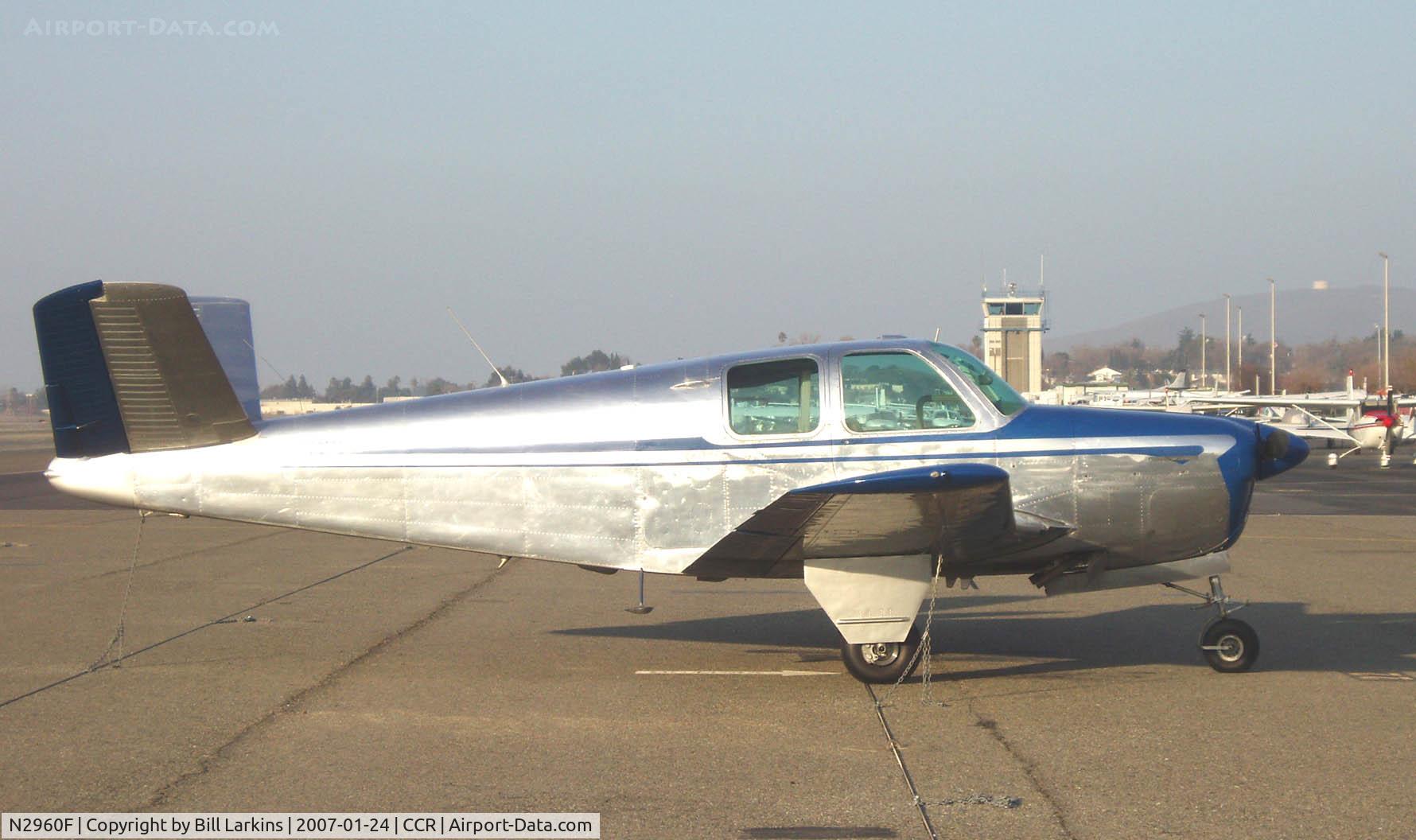 N2960F, 1953 Beech D35 C/N D-3601, Late afternoon sun.