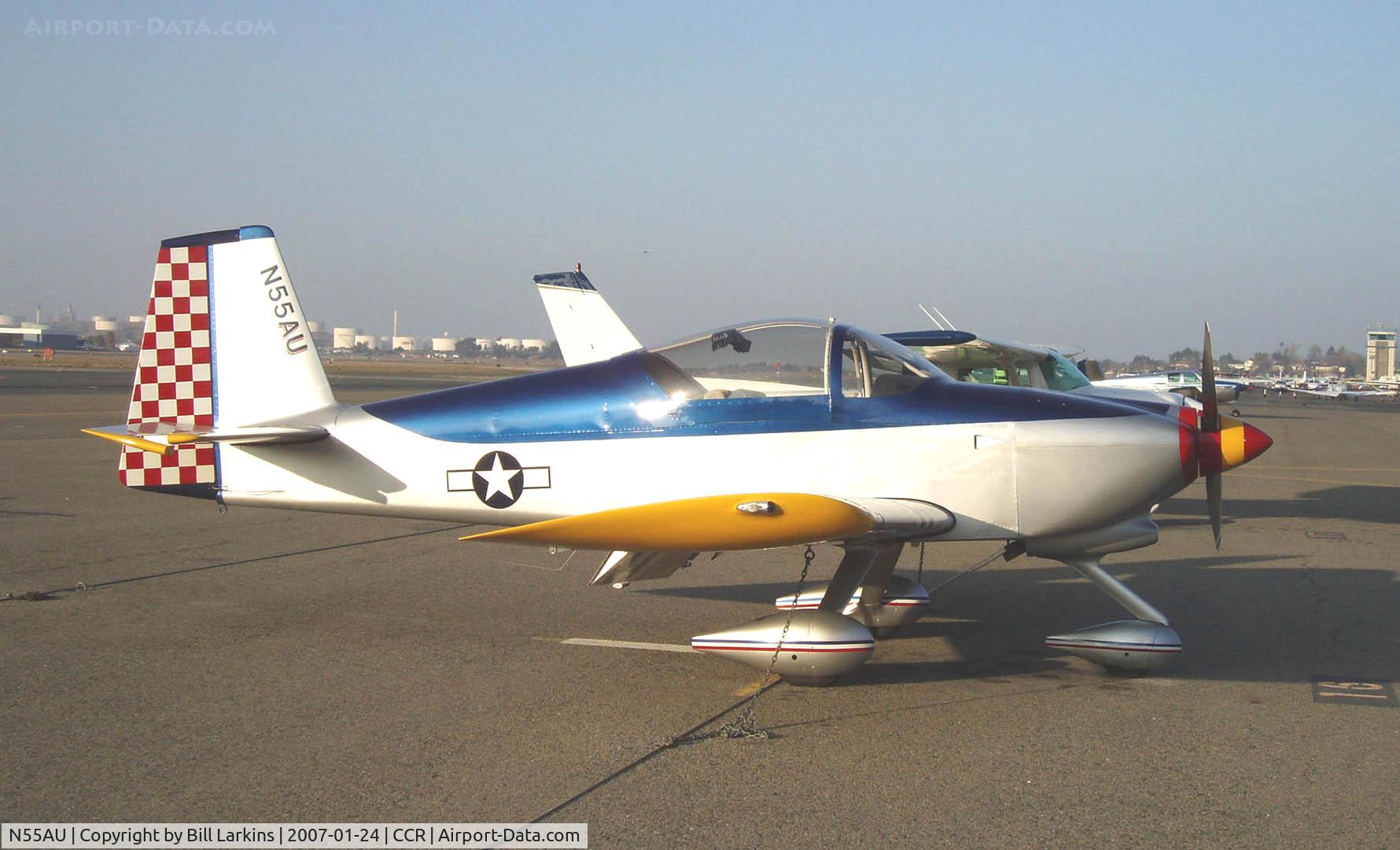 N55AU, 2003 Vans RV-6A C/N 60537, Basking in the late afternoon sun.