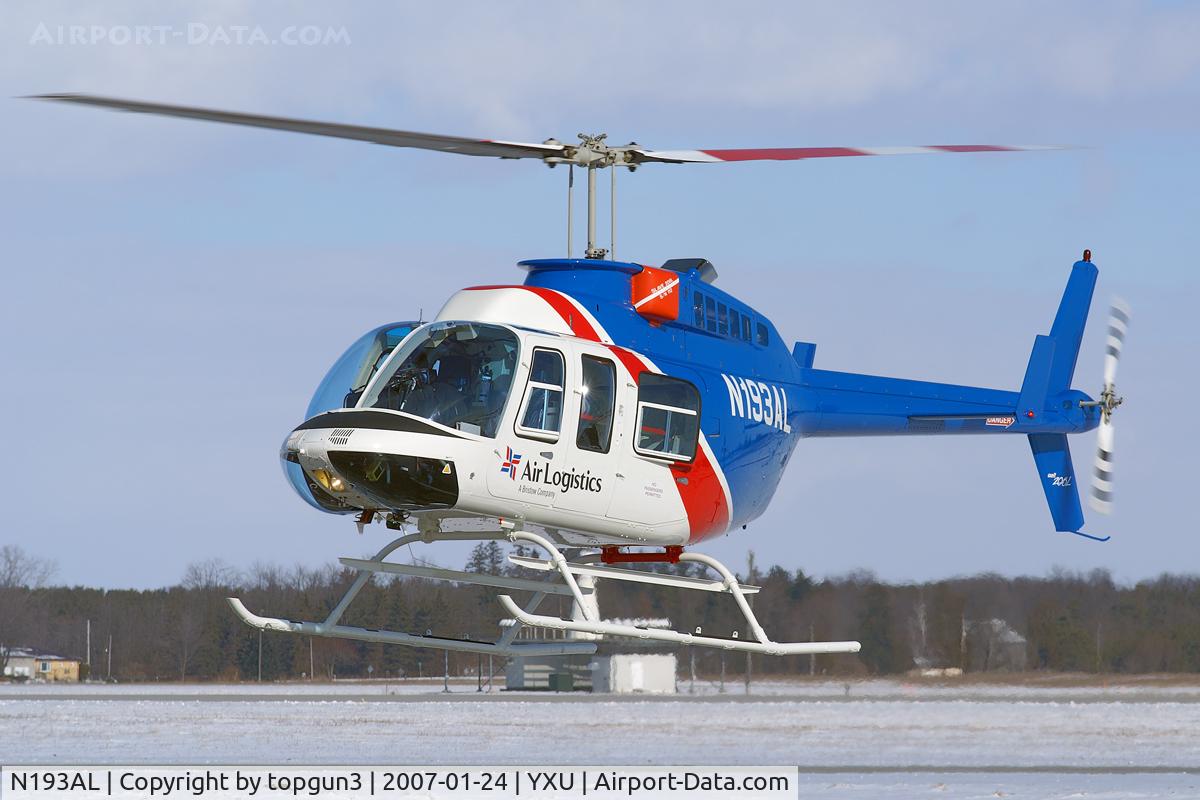 N193AL, 2006 Bell 206L-4 LongRanger IV LongRanger C/N 52344, Departing from ESSO.
