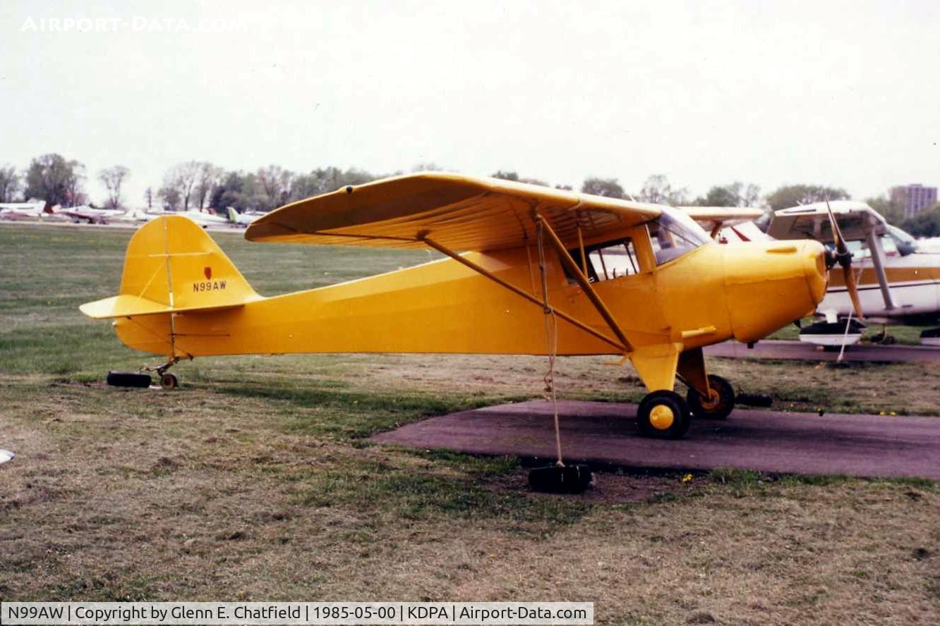 N99AW, 1946 Taylorcraft BC12-D C/N 8405, Photo taken for aircraft recognition training