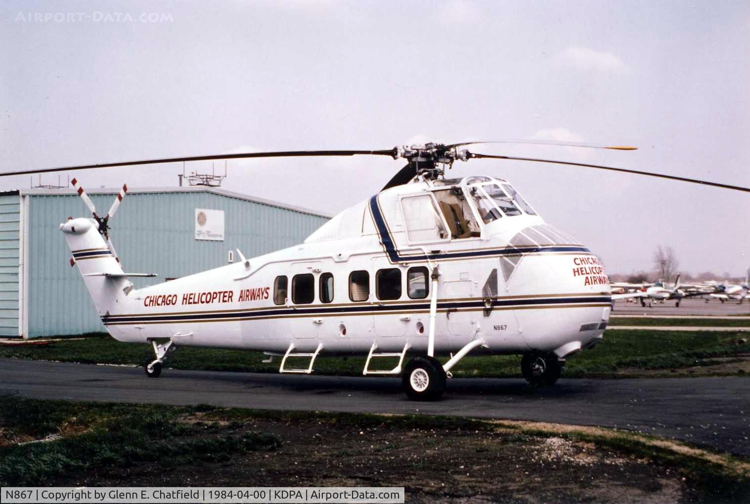 N867, 1957 Sikorsky S-58C C/N 58-534, Photo taken for aircraft recognition training