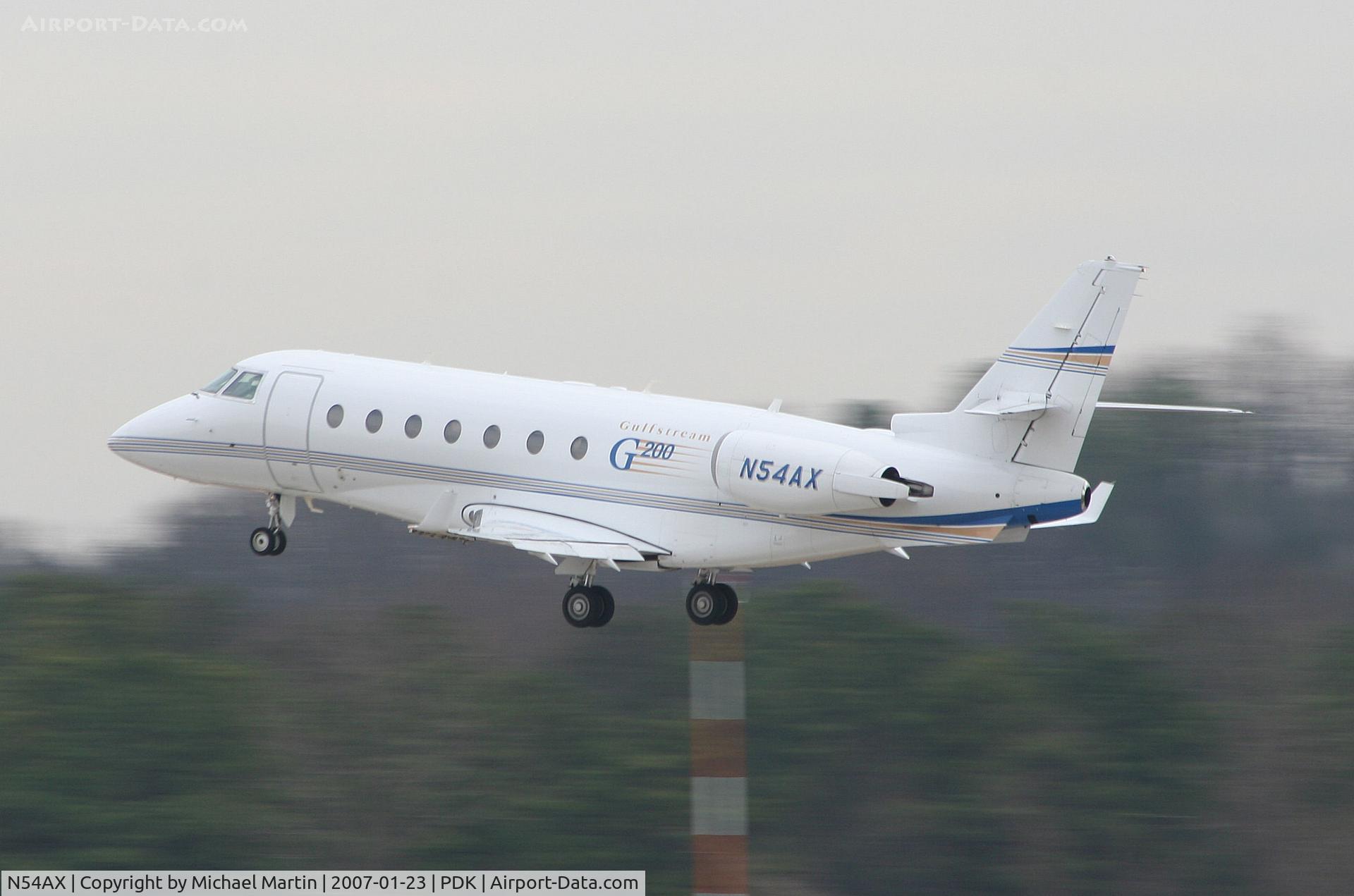 N54AX, 2001 Israel Aircraft Industries IAI-1126 Galaxy C/N 054, Departing PDK enroute to ASE