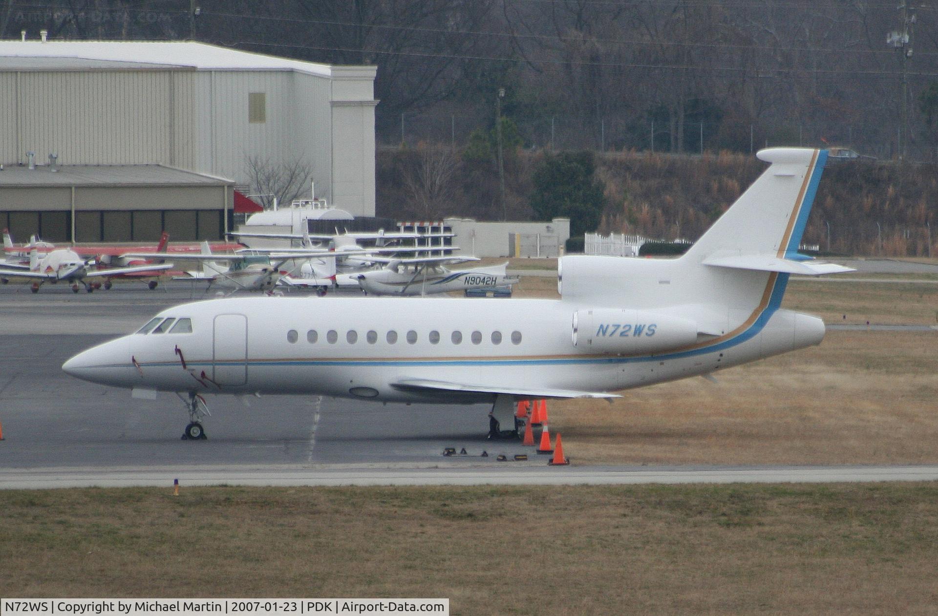 N72WS, 1997 Dassault Falcon 900EX C/N 14, Tied down @ Signature Flight Support
