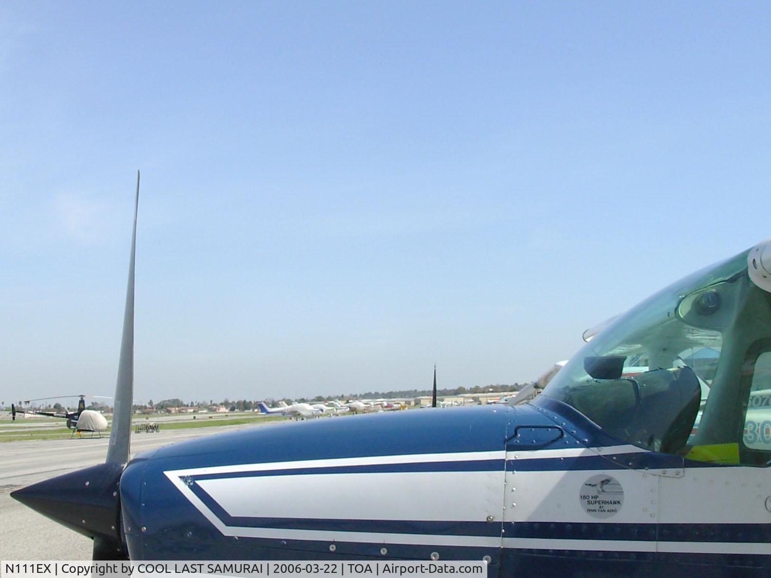 N111EX, 1981 Cessna 172P C/N 17275024, 1EX's engine has been upgraded to 180ps (so called SUPER HAWK) by Penn Yan Aero, as indicated by the sticker on the cowling