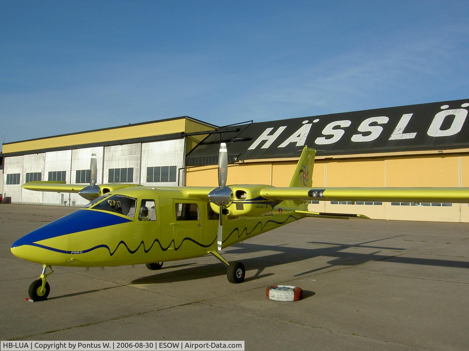 HB-LUA, 2006 Vulcanair P-68C C/N 437, During a mission in Sweden