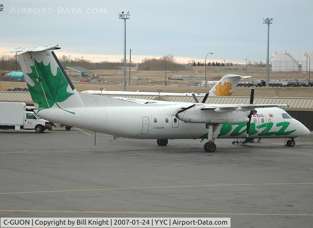 C-GUON, 1989 De Havilland Canada DHC-8-301 Dash 8 C/N 143, Parked at gate