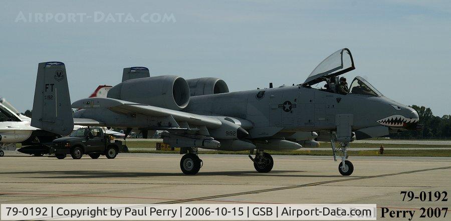 79-0192, 1979 Fairchild Republic A-10C Thunderbolt II C/N A10-0456, Returning from the Combined Arms Demo