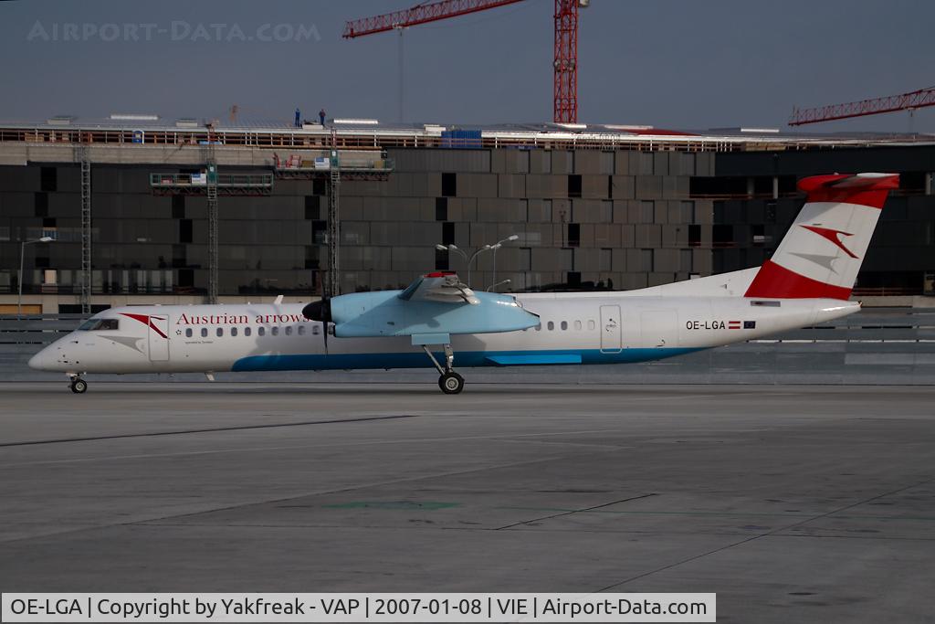 OE-LGA, 1999 De Havilland Canada DHC-8-402Q Dash 8 C/N 4014, Austrian Arrows Dash 8-400