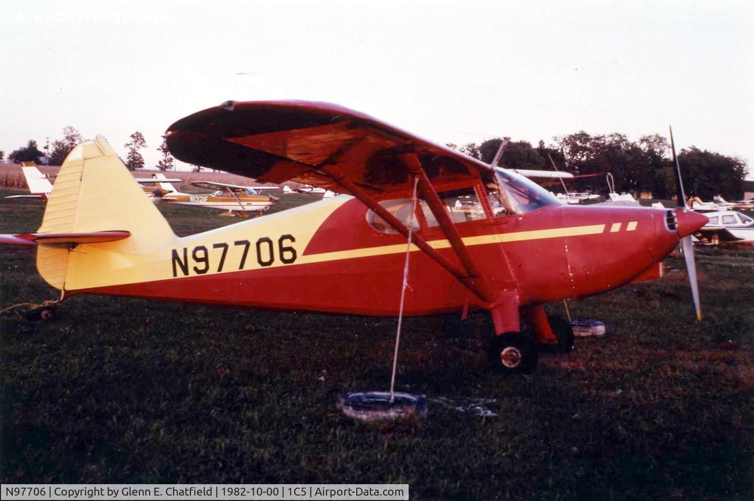 N97706, 1946 Stinson 108 Voyager C/N 108706, Photo taken for aircraft recognition training