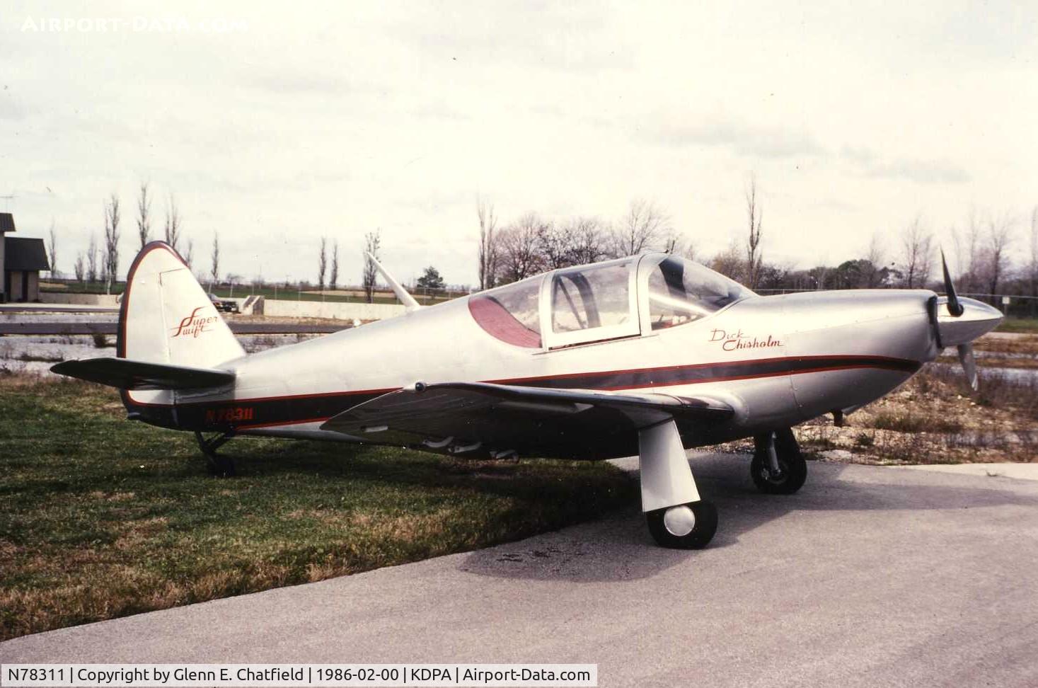 N78311, 1946 Globe GC-1B Swift C/N 2311, Photo taken for aircraft recognition training