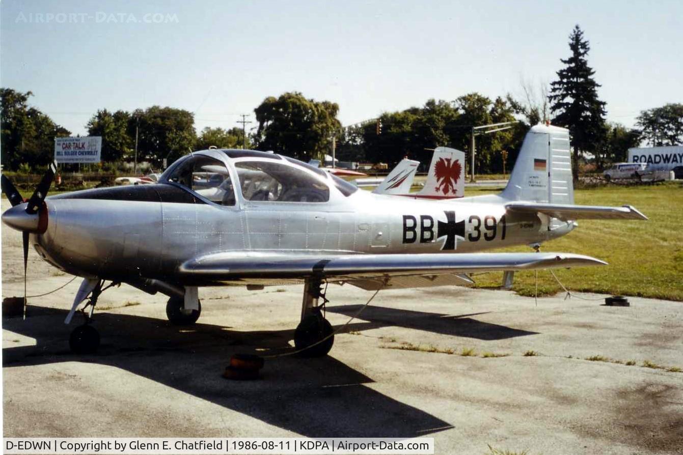 D-EDWN, 1959 Focke-Wulf FWP-149D C/N 106, Piaggio P.149 of German registry, recently arrived in US as D-EDWN when this shot was taken.  Now registered as N149DD