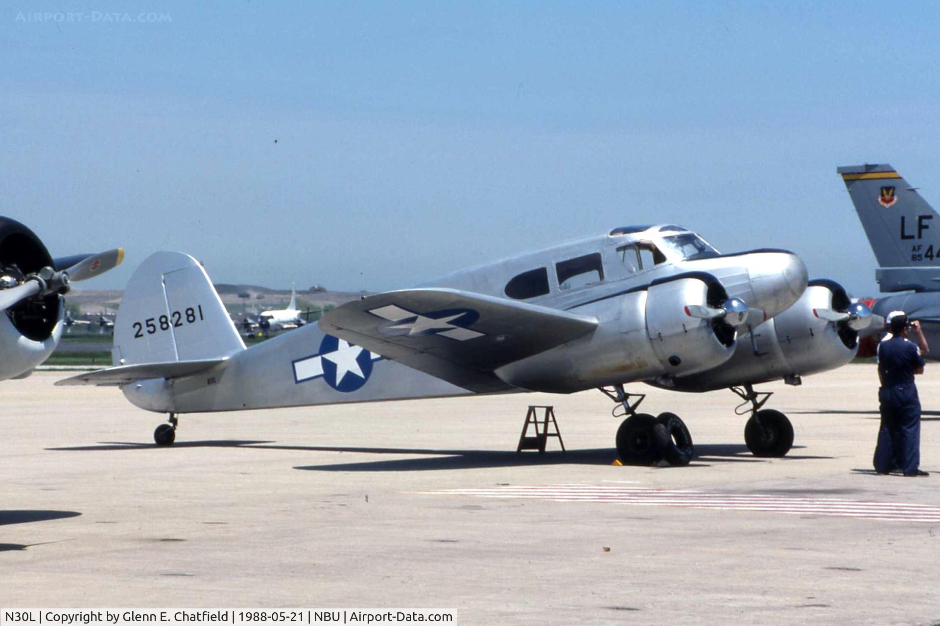 N30L, 1942 Cessna UC-78 (T-50) Bobcat Bobcat C/N 3772, UC-78 42-58281 at the open house