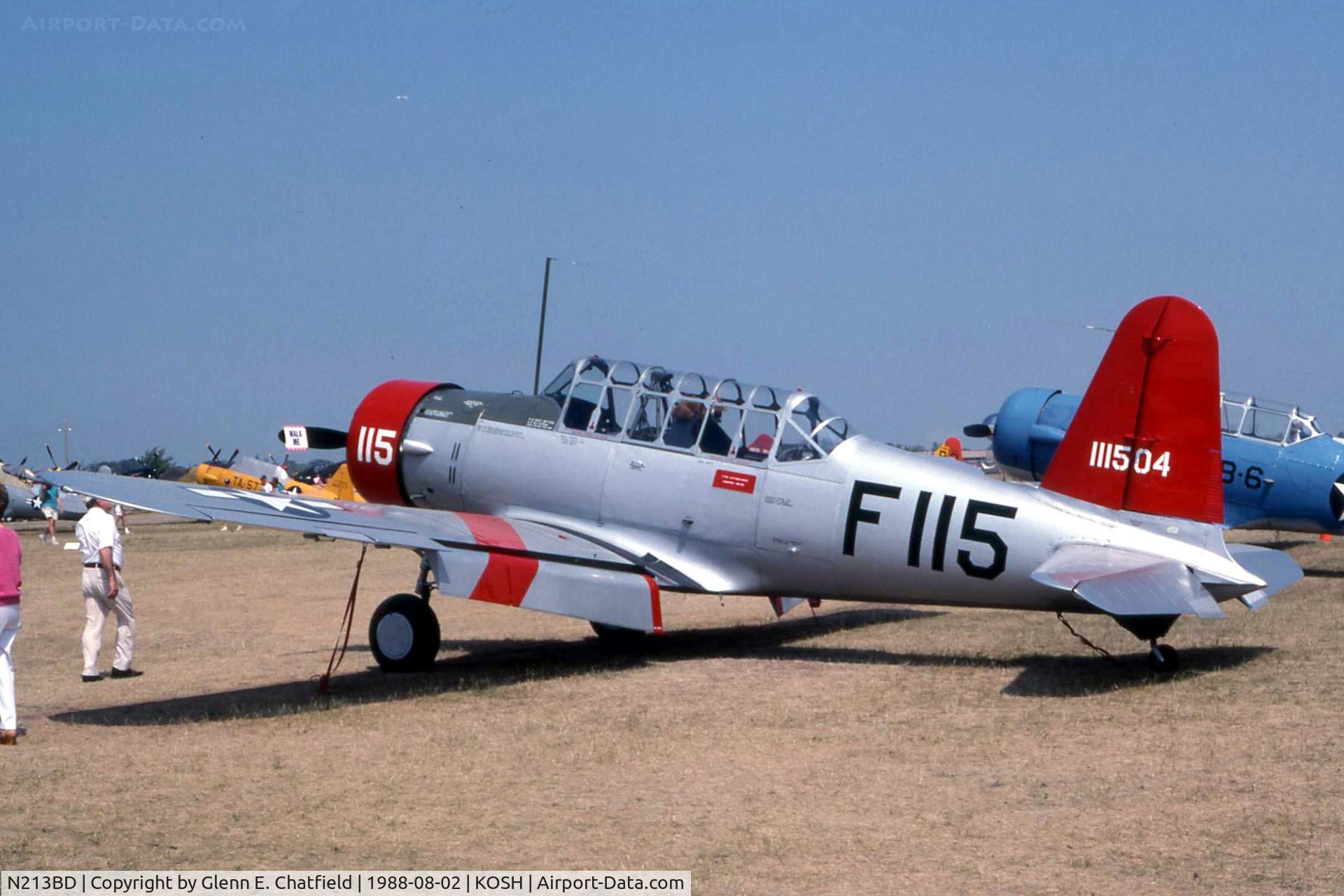 N213BD, 1941 Consolidated Vultee BT-13A C/N 2514, At the EAA fly in.