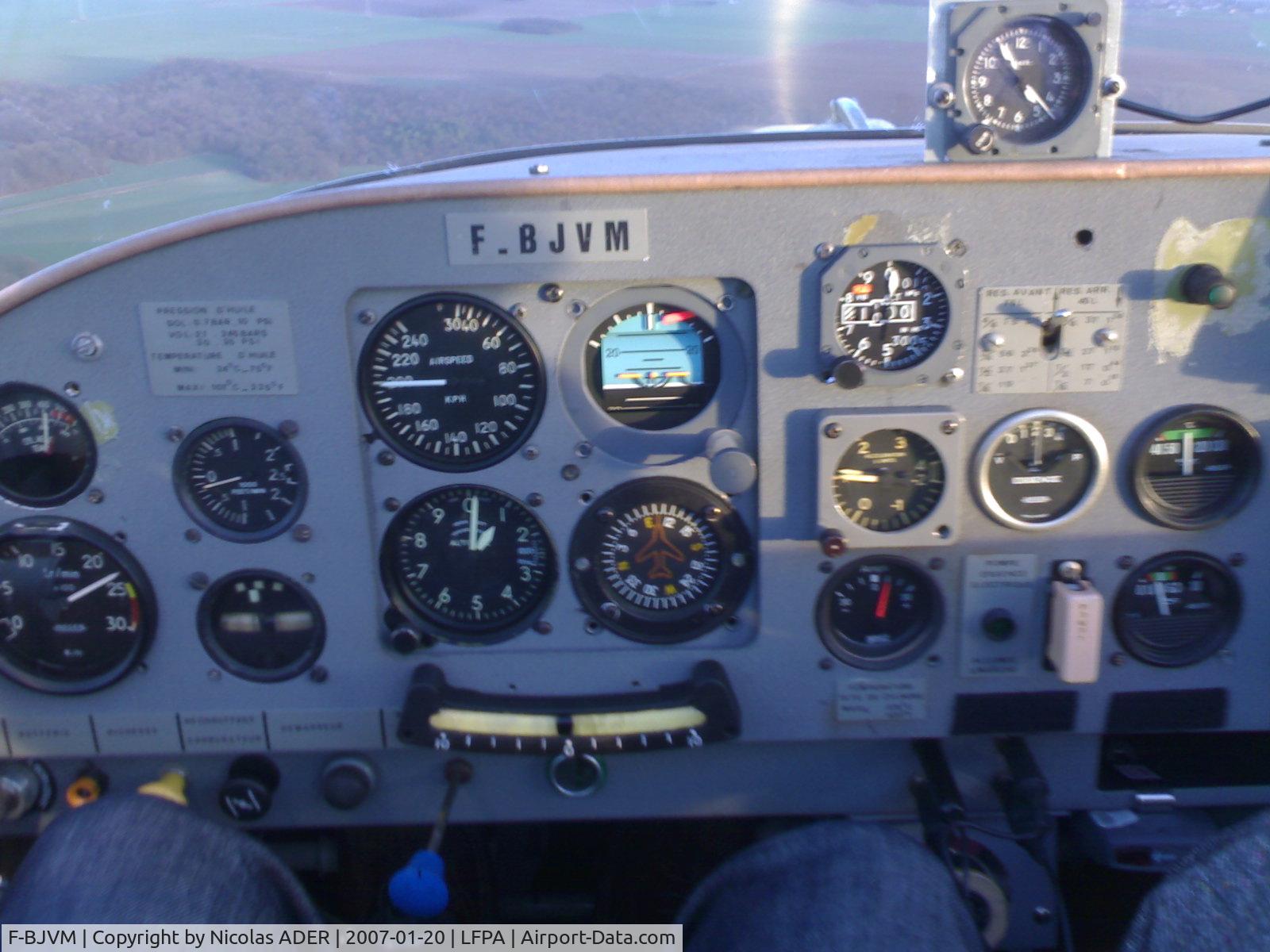 F-BJVM, 1962 Scintex CP-301-C3 Emeraude C/N 591, Dashboard with a new altimeter