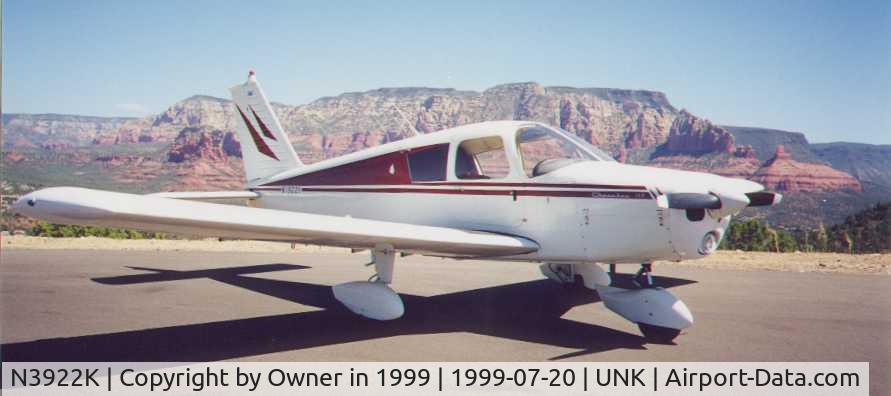 N3922K, 1967 Piper PA-28-140 C/N 28-23792, 3922K in AZ sometime in 1999