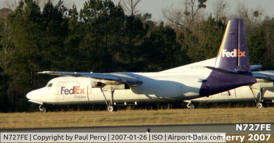 N727FE, 1983 Fokker F-27-500 Friendship C/N 10661, She's missing at least her port engine, not sure what else