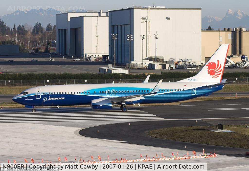 N900ER, 2006 Boeing N900ER C/N 35680, Test flight at Paine Field