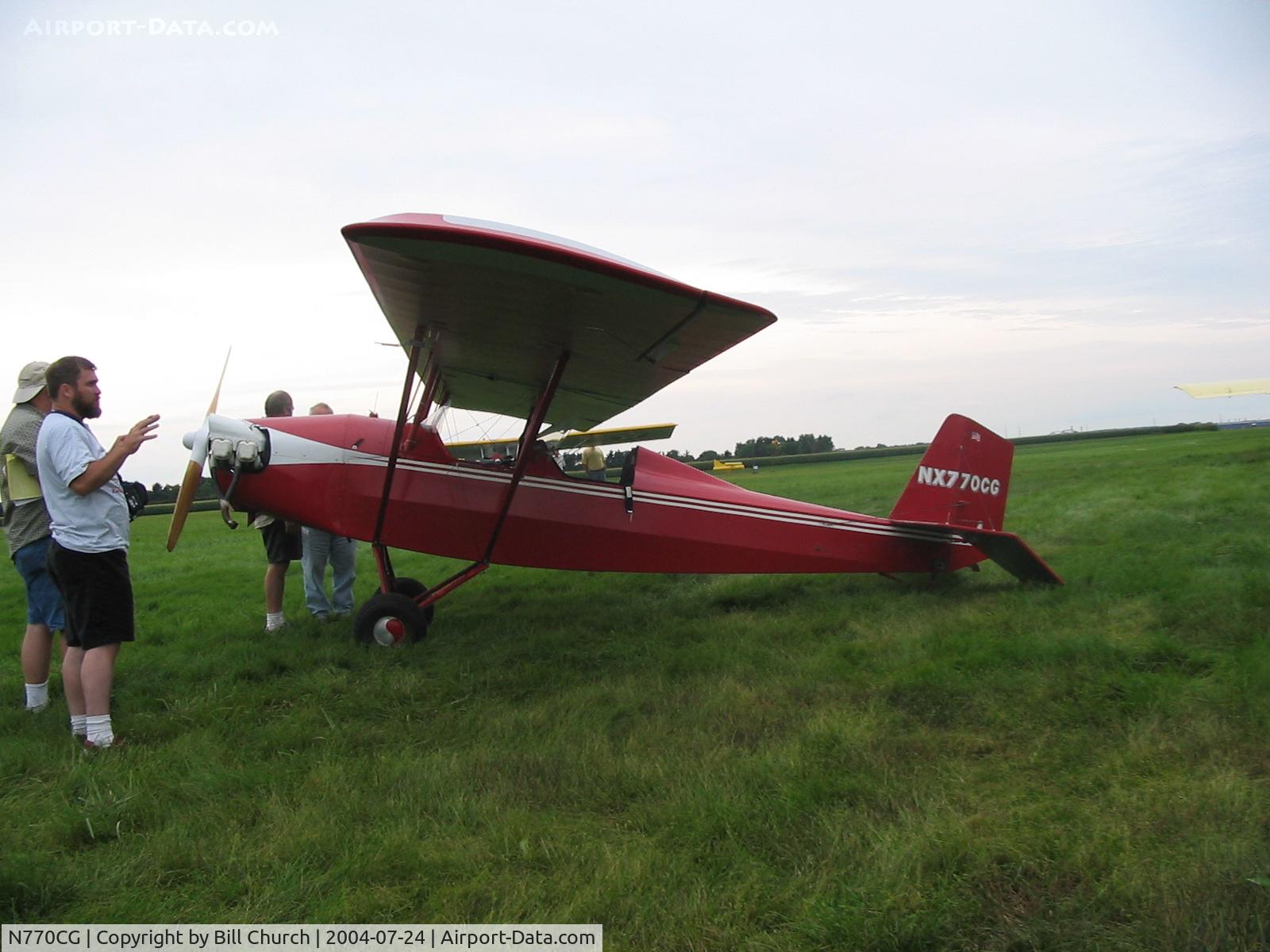 N770CG, Pietenpol Air Camper C/N 001 (N770CG), NX770CG at the 2004 Pietenpol fly-in at Brodhead, WI