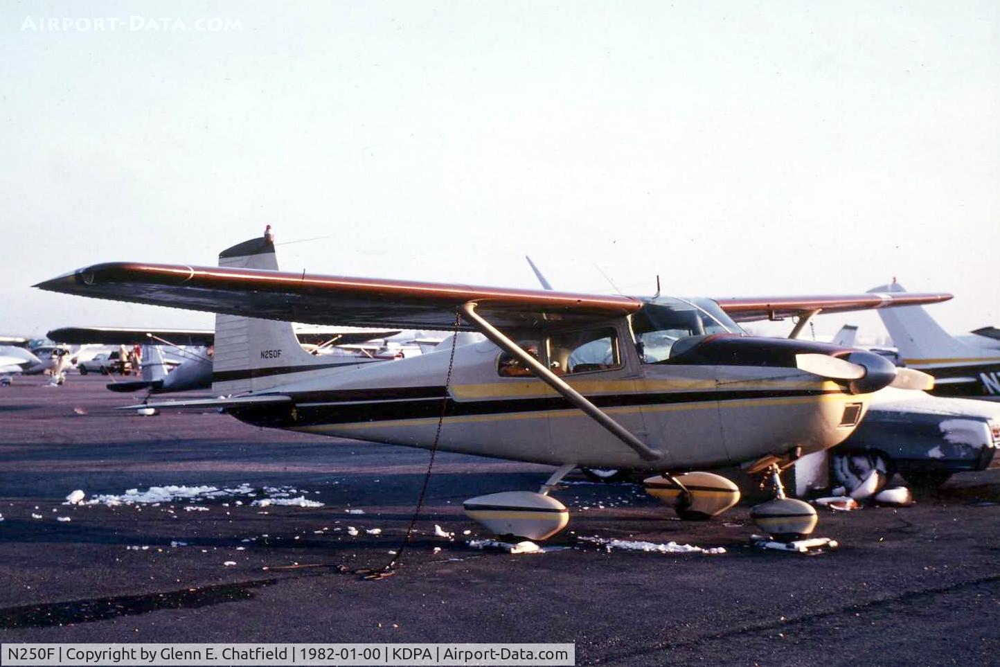 N250F, 1959 Cessna 182B Skylane C/N 52184, Photo taken for aircraft recognition training