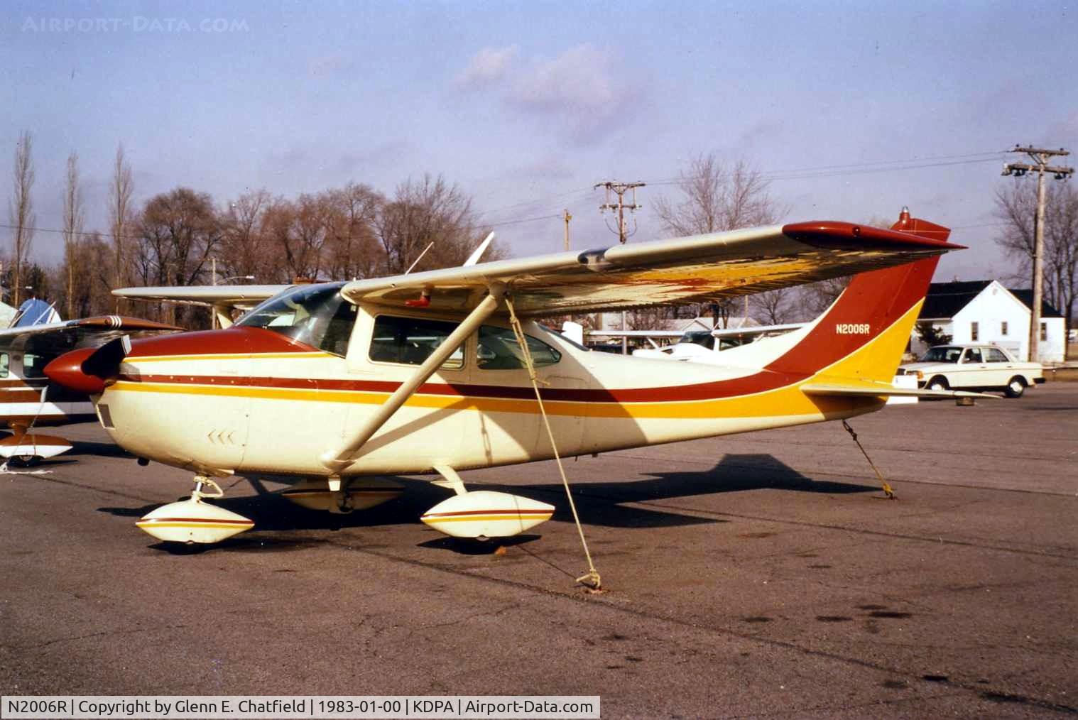 N2006R, 1963 Cessna 182G Skylane C/N 18255206, Photo taken for aircraft recognition training