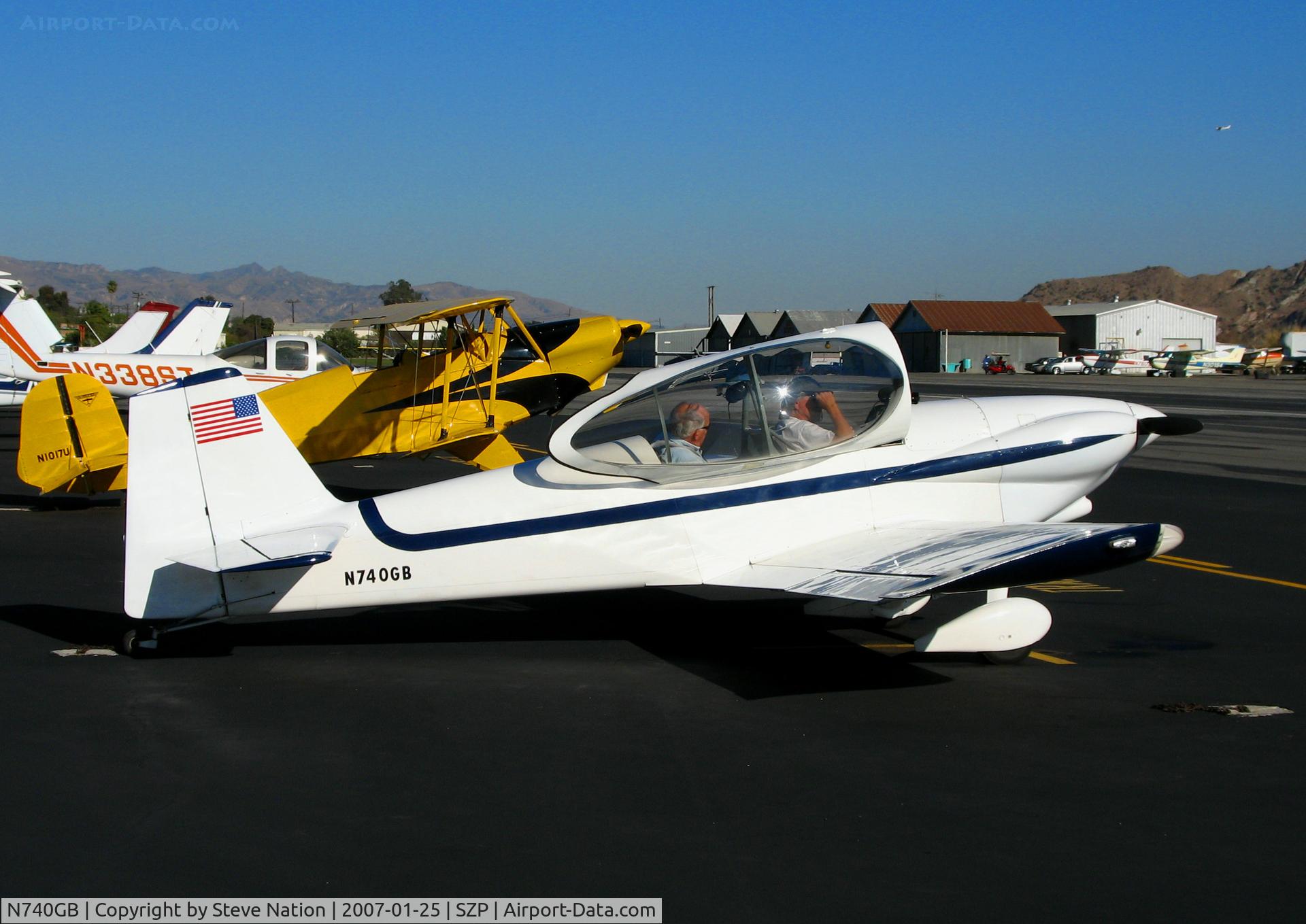 N740GB, 1997 Vans RV-4 C/N 2785, 1997 Blok RV-4 @ Santa Paula Airport, CA