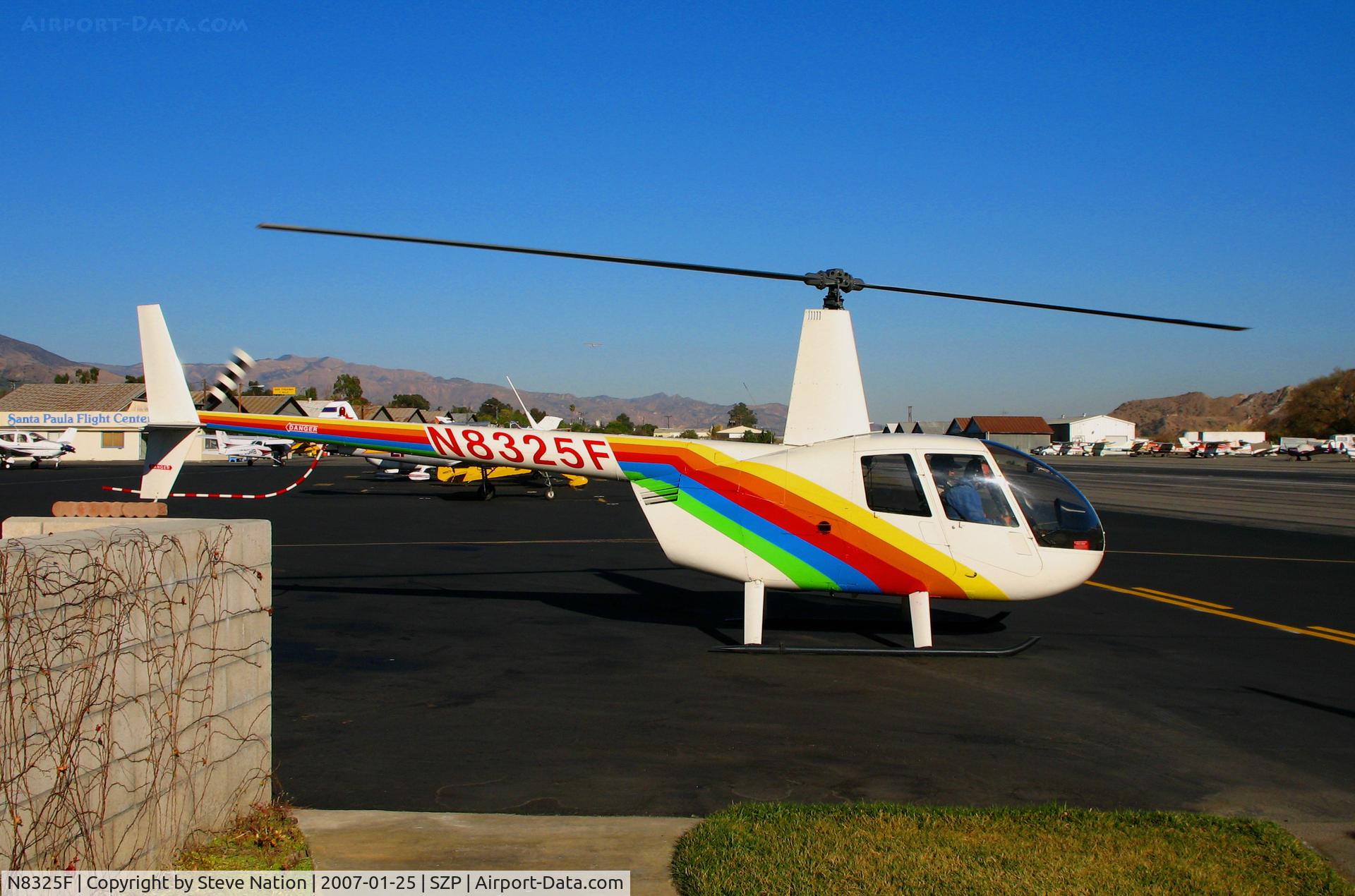 N8325F, 1995 Robinson R44 C/N 0208, Prime Helicopter & AS 1995 Robinson R44 ready for lift off @ Santa Paula Airport, CA