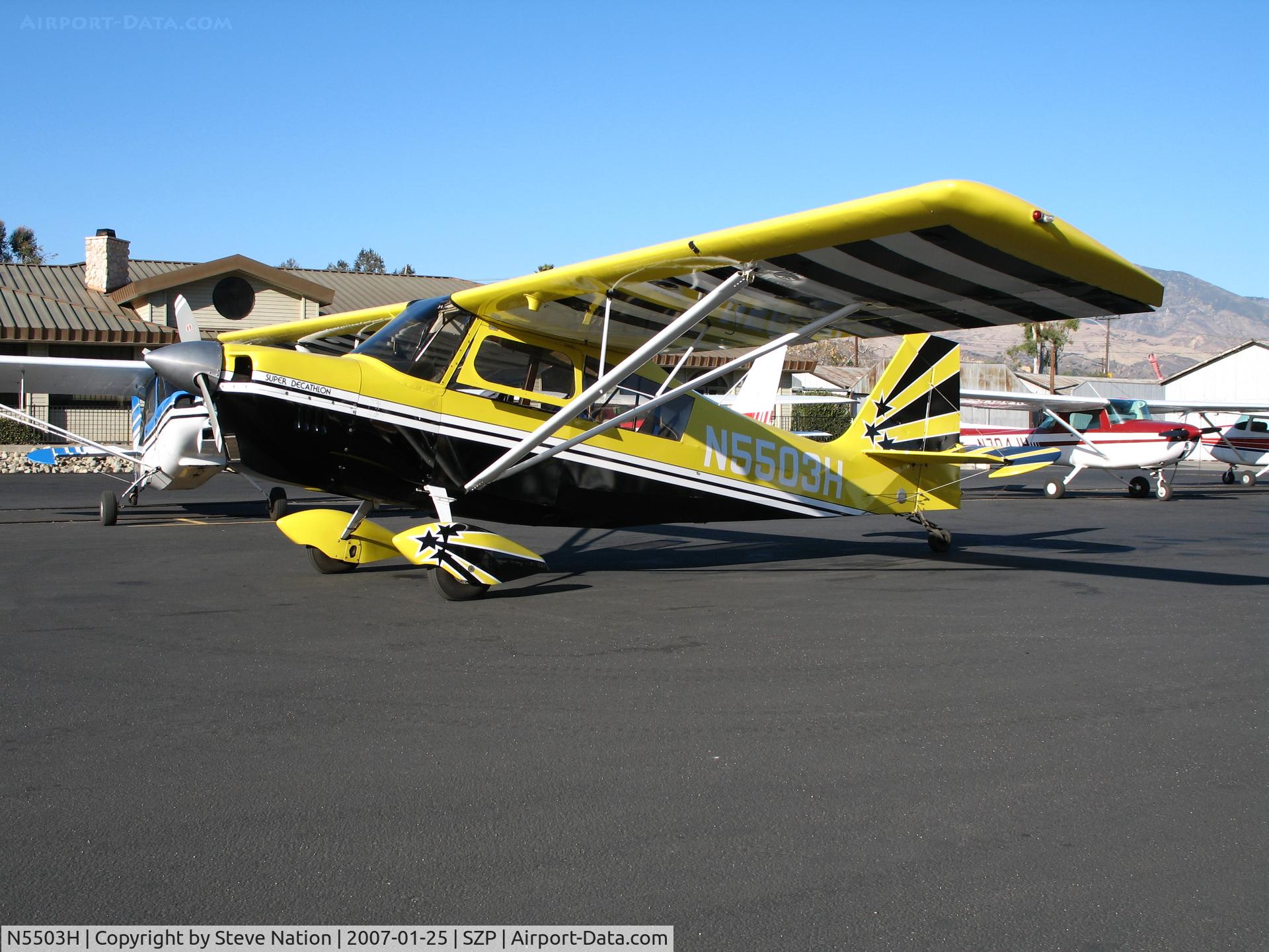 N5503H, 1978 Bellanca 8KCAB Super Decathlon C/N 413-78, Monair LLC 1978 Bellanca 8KCAB @ Santa Paula Airport, CA