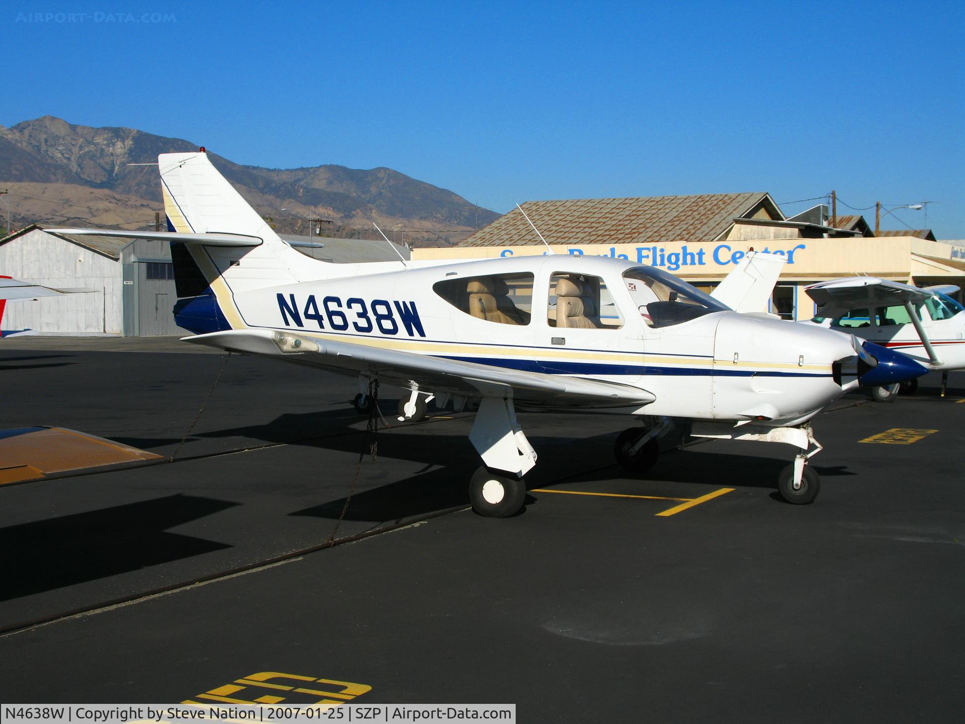 N4638W, 1977 Rockwell International 112TCA Commander C/N 13168, 1977 Rockwell International 112TCA hits 30 @ Santa Paula Airport, CA