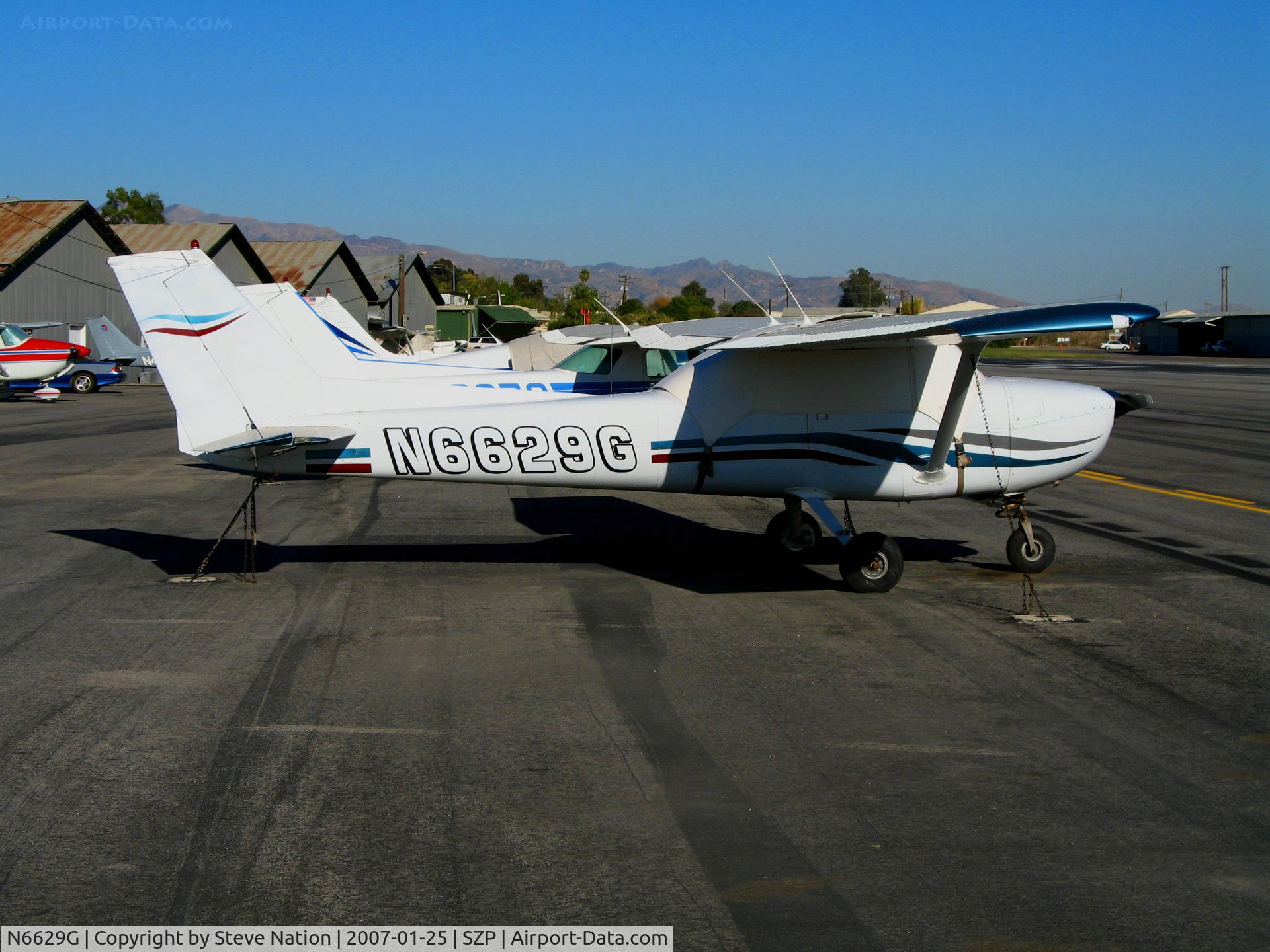 N6629G, 1970 Cessna 150L C/N 15072129, 1970 Cessna 150L with cover @ Santa Paula Airport, CA