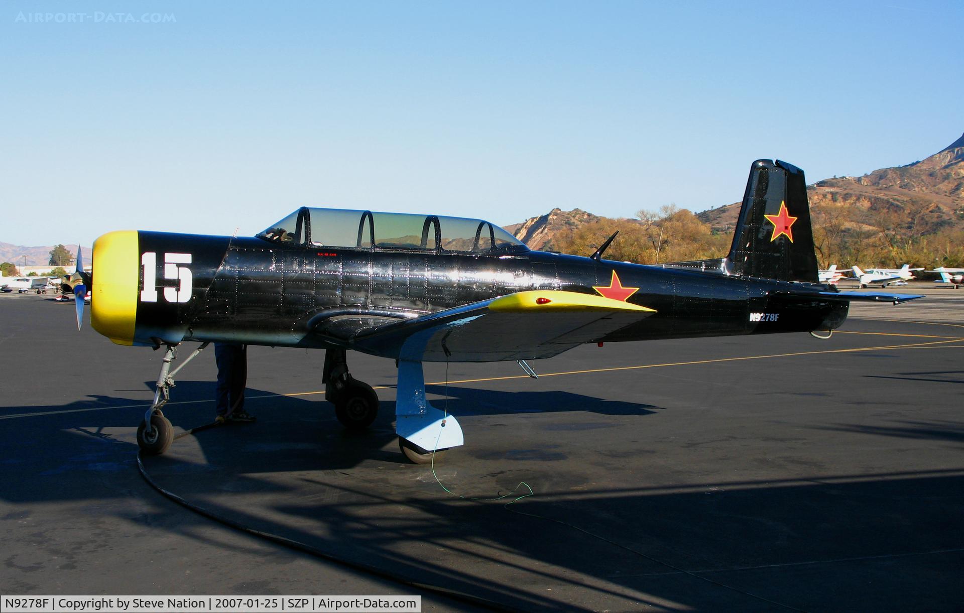 N9278F, 1964 Nanchang CJ-6A C/N 1032018, 1964 Nanchang CJ-6A #15 @ Santa Paula Airport, CA