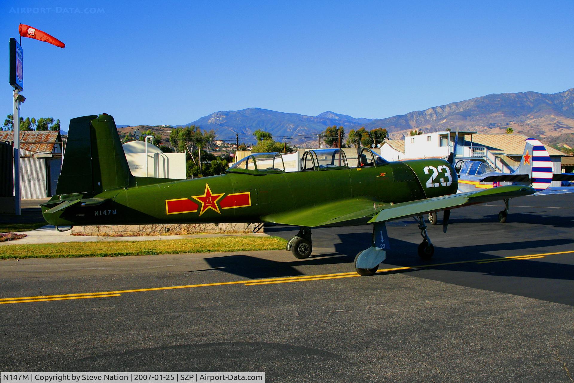N147M, Nanchang CJ-6A C/N 4232020, Nanchang CJ-6A #23 @ Santa Paula Airport, CA
