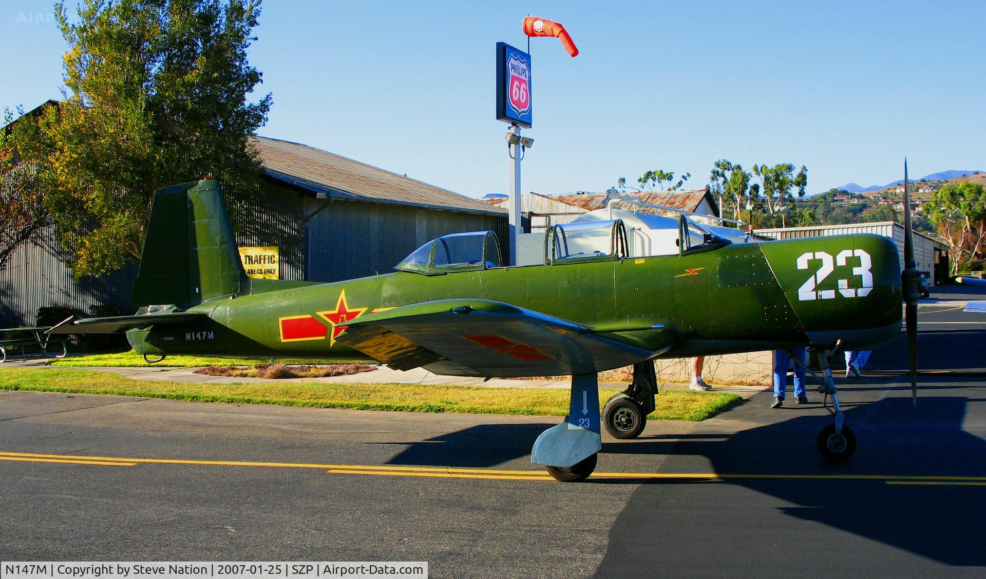 N147M, Nanchang CJ-6A C/N 4232020, Nanchang CJ-6A #23 @ Santa Paula Airport, CA