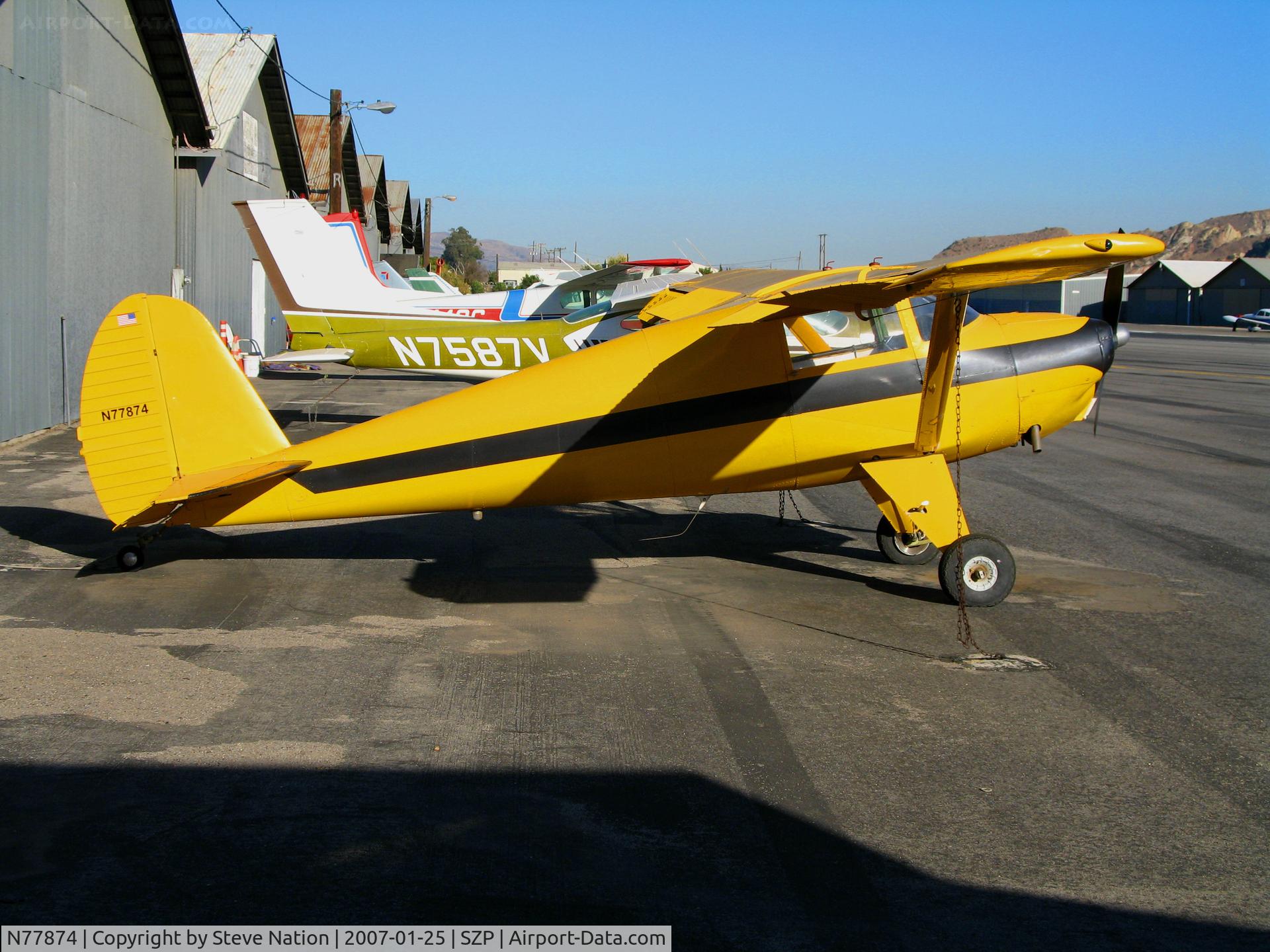 N77874, 1946 Luscombe 8A C/N 3601, 1946 Lucombe 8A @ Santa Paula Airport, CA