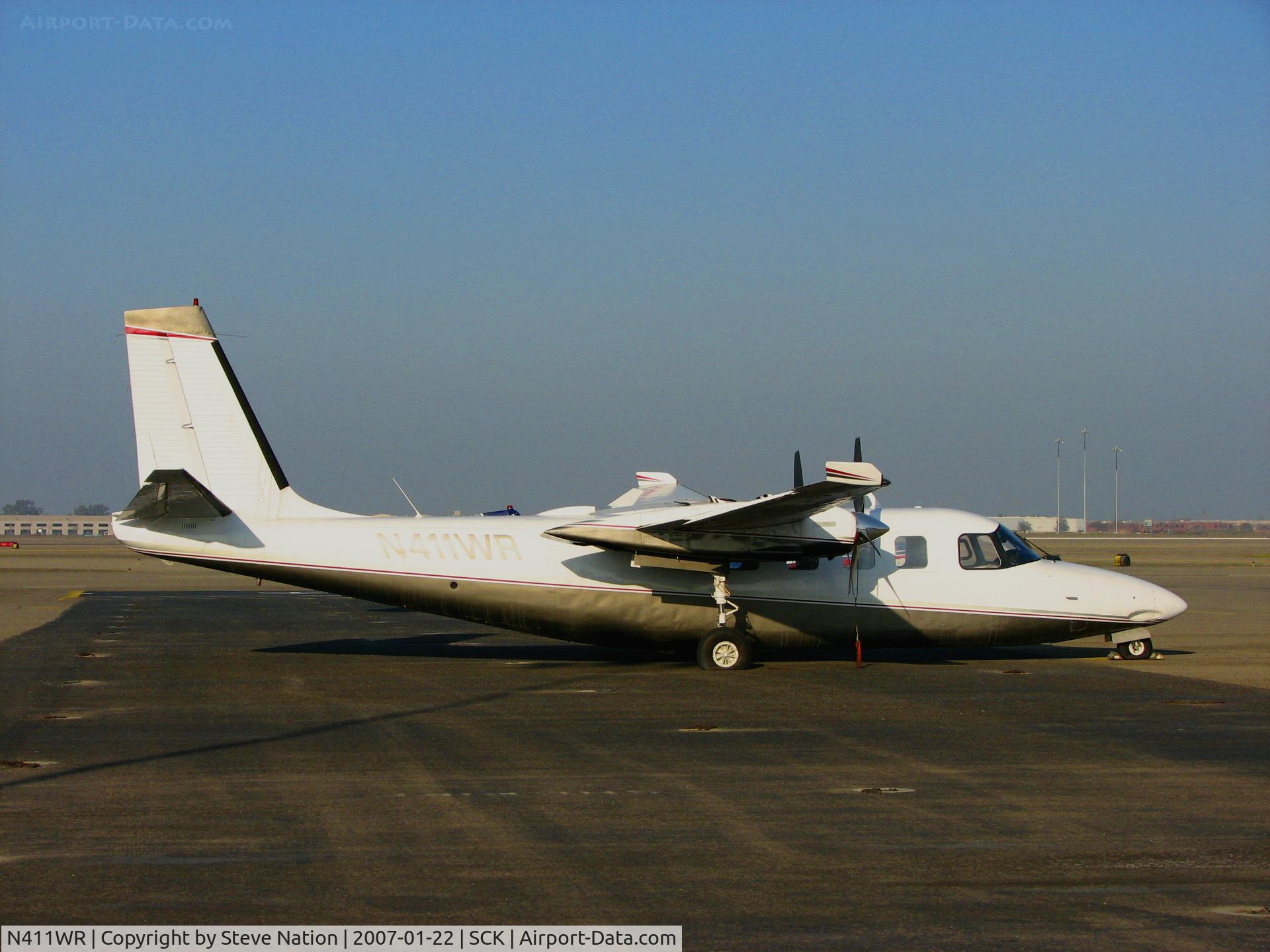 N411WR, Aero Commander 680FLP Commander C/N 1505-19, 1985 Aero Commander 680FLP @ Stockton Municipal Airport, CA