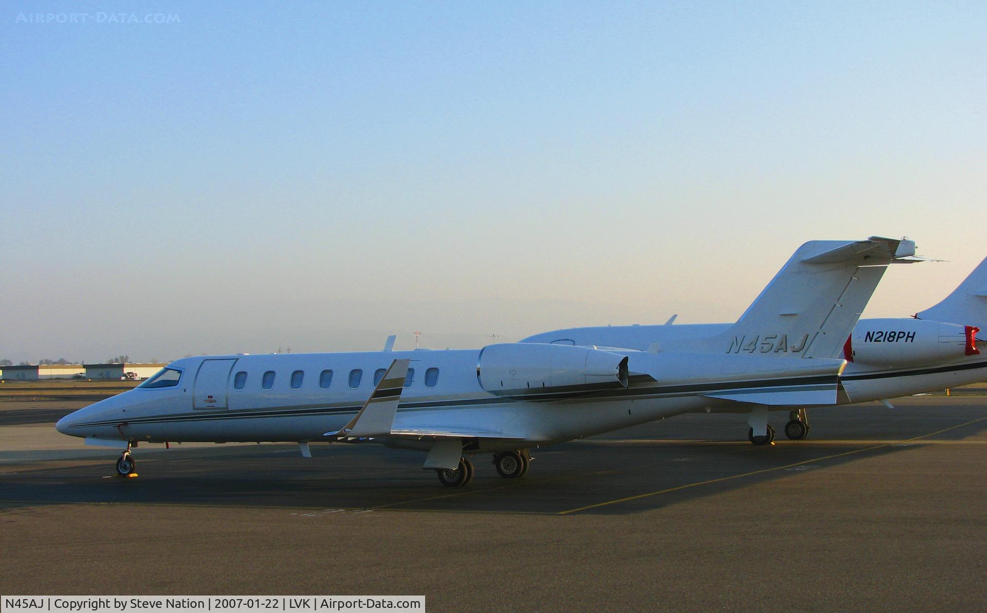 N45AJ, 2005 Raytheon Aircraft Company B300 C/N FL-450, 2001 Learjet Inc. Learjet 45 @ Livermore Municipal Airport, C