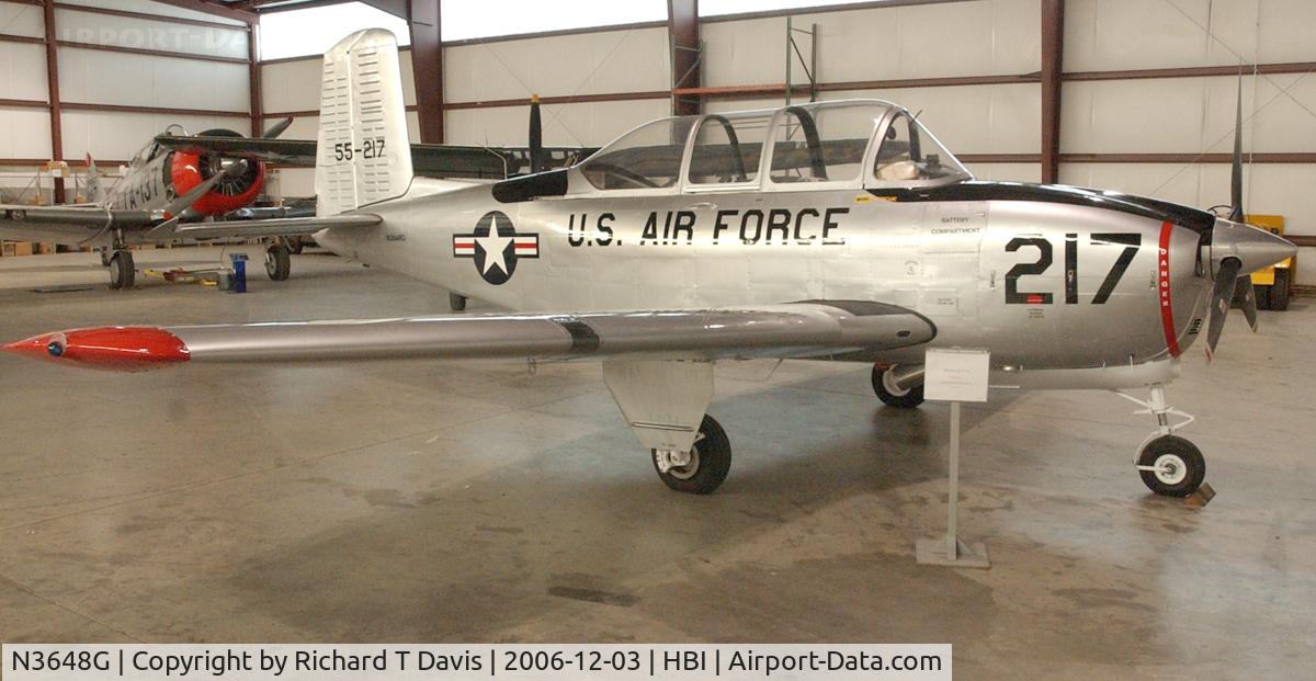 N3648G, 1955 Beech T-34A (A45) Mentor C/N G-774, 1955 Beech T-34A at the N.C. Aviation Museum in Ashboro N.C.