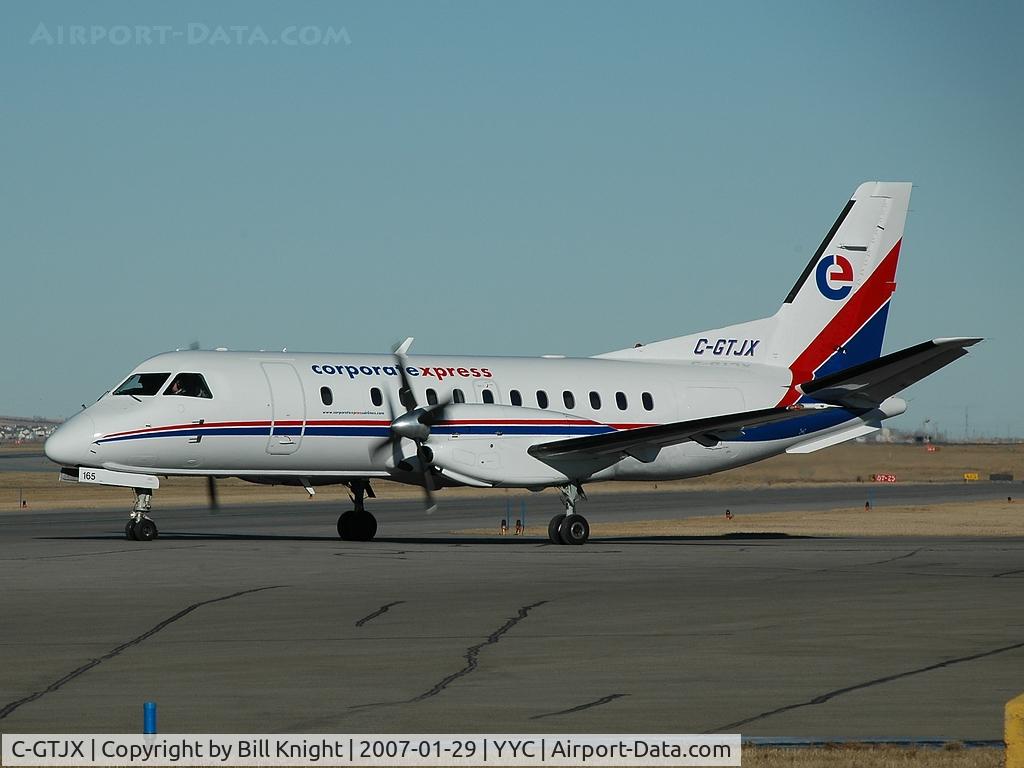 C-GTJX, 1989 Saab 340B C/N 340B-165, heading for 34
