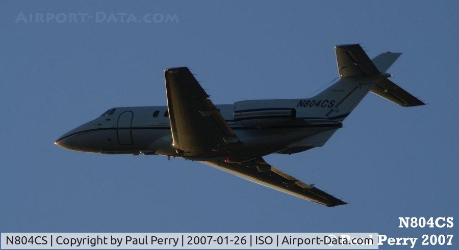 N804CS, 1980 British Aerospace HS.125-700A C/N NA0266, Off she goes, bound for RDU