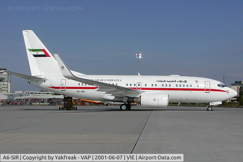 A6-SIR, 1999 Boeing 737-7Z5 BBJ C/N 29269, UAE Government Boeing 737-700