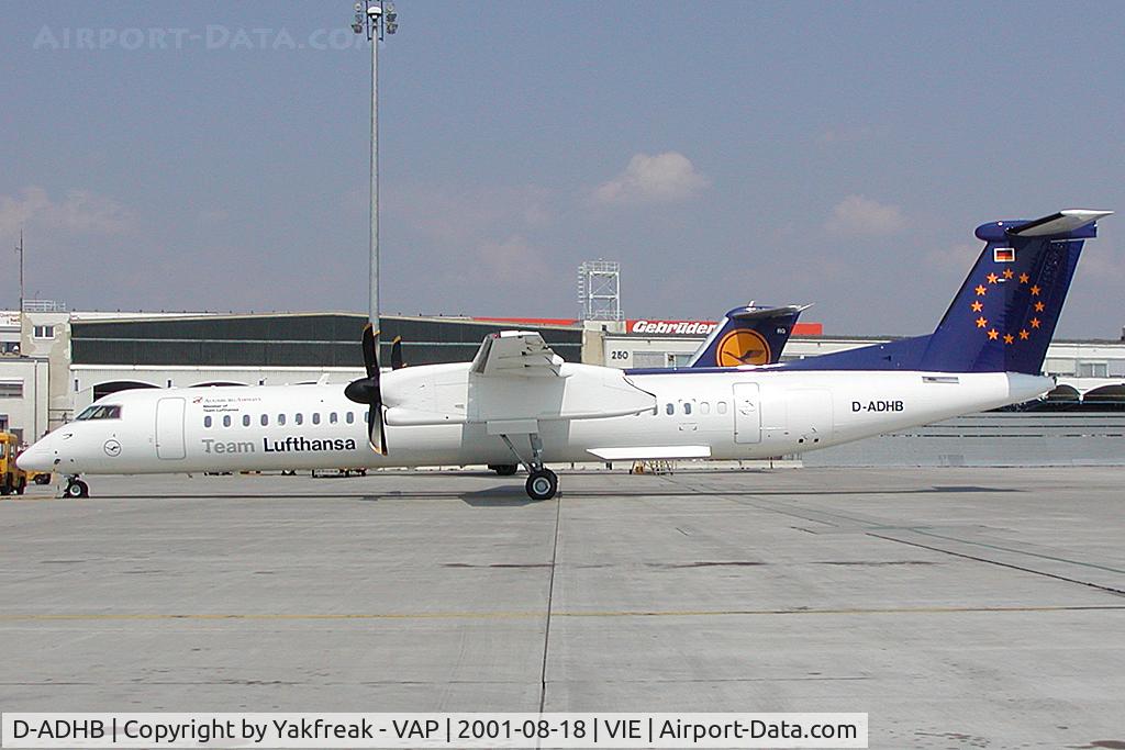 D-ADHB, 2001 De Havilland Canada DHC-8-402Q Dash 8 C/N 4029, Augsburg Airways Dash 8-400