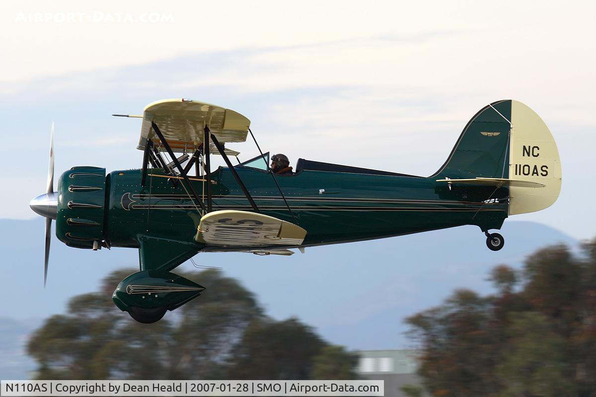 N110AS, 2005 Waco YMF-F5C C/N F5C110, 2005 WACO Classic Aircraft YMF-F5C N110AS making a shallow climbout from RWY 21.