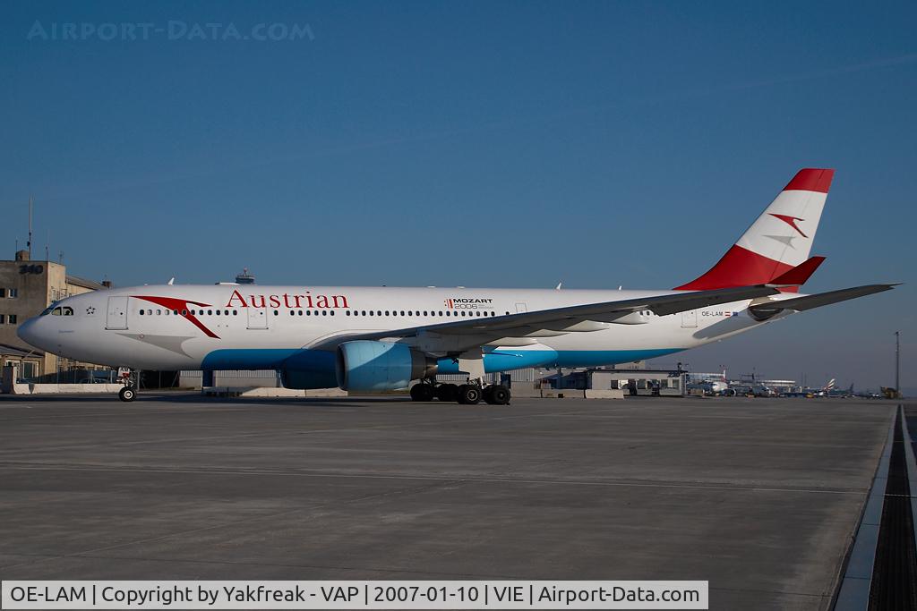 OE-LAM, 1998 Airbus A330-223 C/N 223, Austrian Airlines Airbus A330-200
