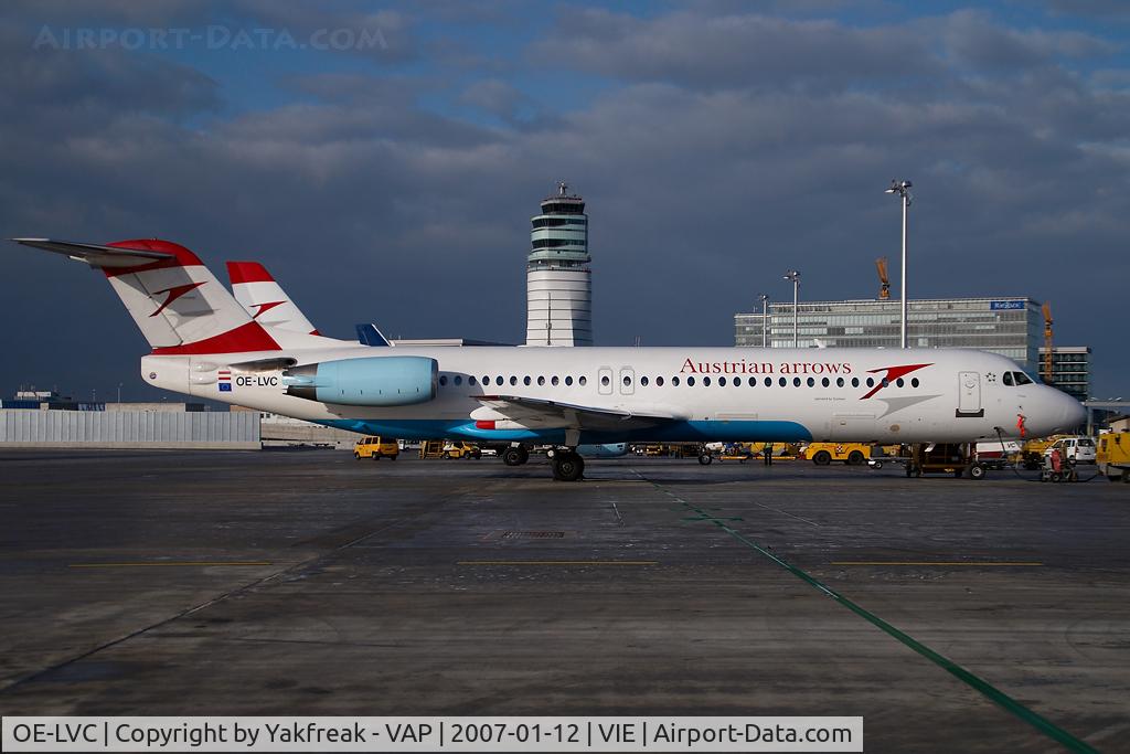 OE-LVC, 1993 Fokker 100 (F-28-0100) C/N 11446, Austrian Arrows Fokker 100