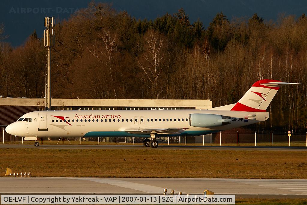 OE-LVF, 1993 Fokker 100 (F-28-0100) C/N 11483, Austrian Arrows Fokker 100