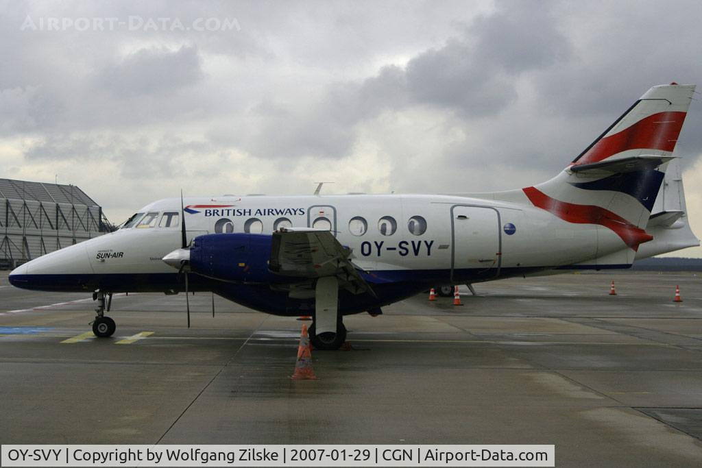 OY-SVY, 1993 British Aerospace BAe-3212 Jetstream Super 31 C/N 981, visitor