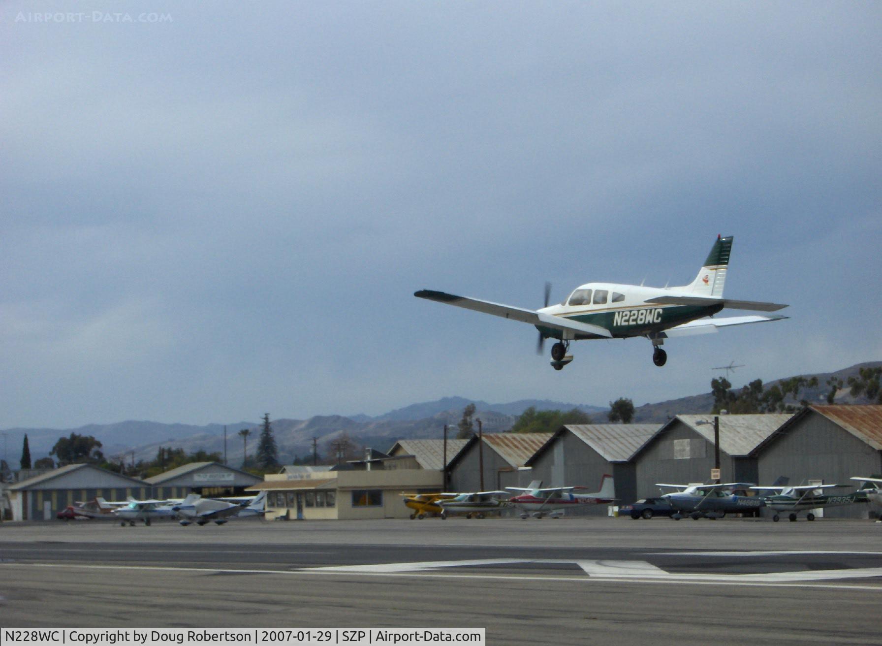 N228WC, 1983 Piper PA-28-161 C/N 28-8416023, 1983 Piper PA-28-161 WARRIOR II, Lycoming O-320-D3G 160 Hp, on final Rwy 22