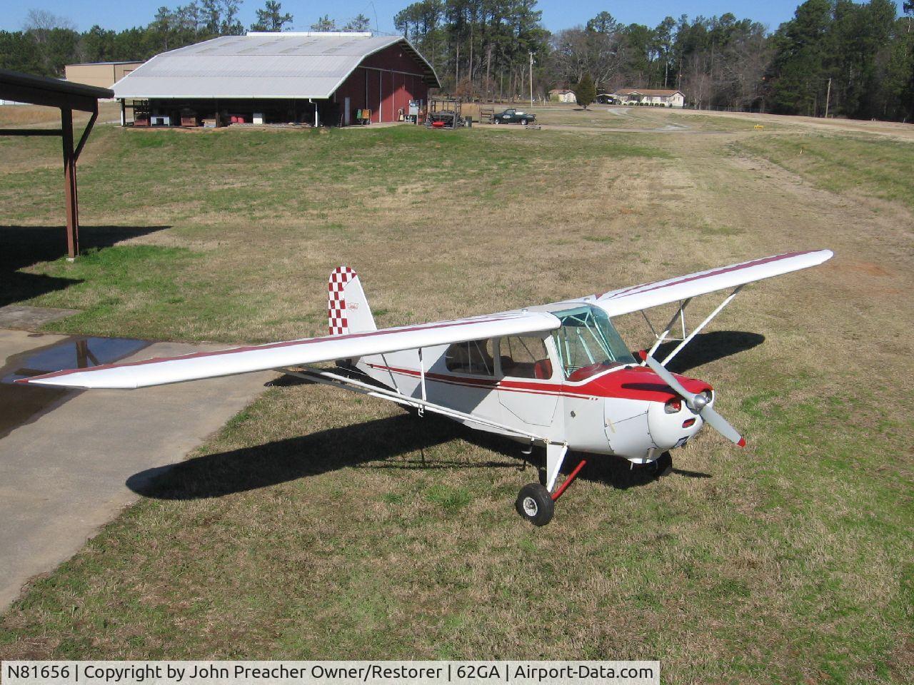 N81656, 1945 Aeronca 7AC Champion C/N 7AC-275, 6 Year on-off restoration, new spars & cover,