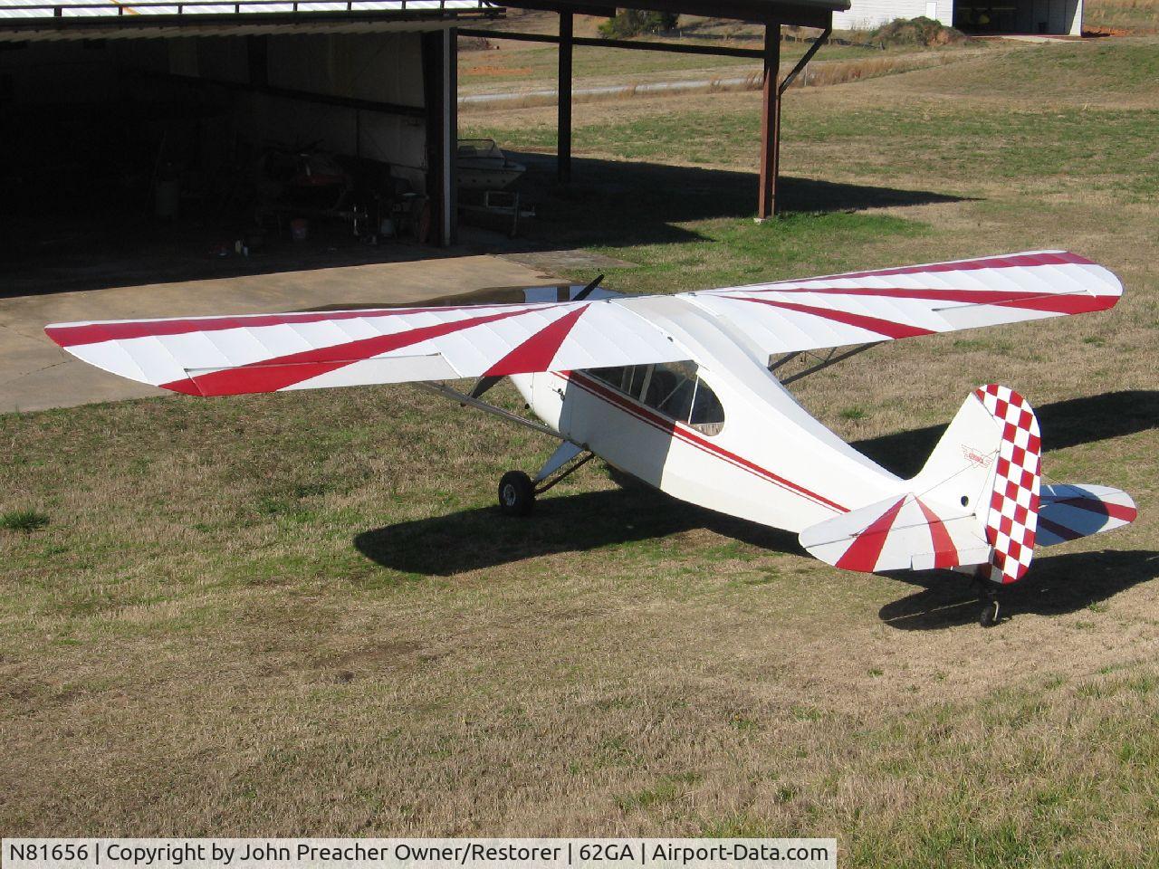 N81656, 1945 Aeronca 7AC Champion C/N 7AC-275, 6 Year on-off restoration, new spars & cover,