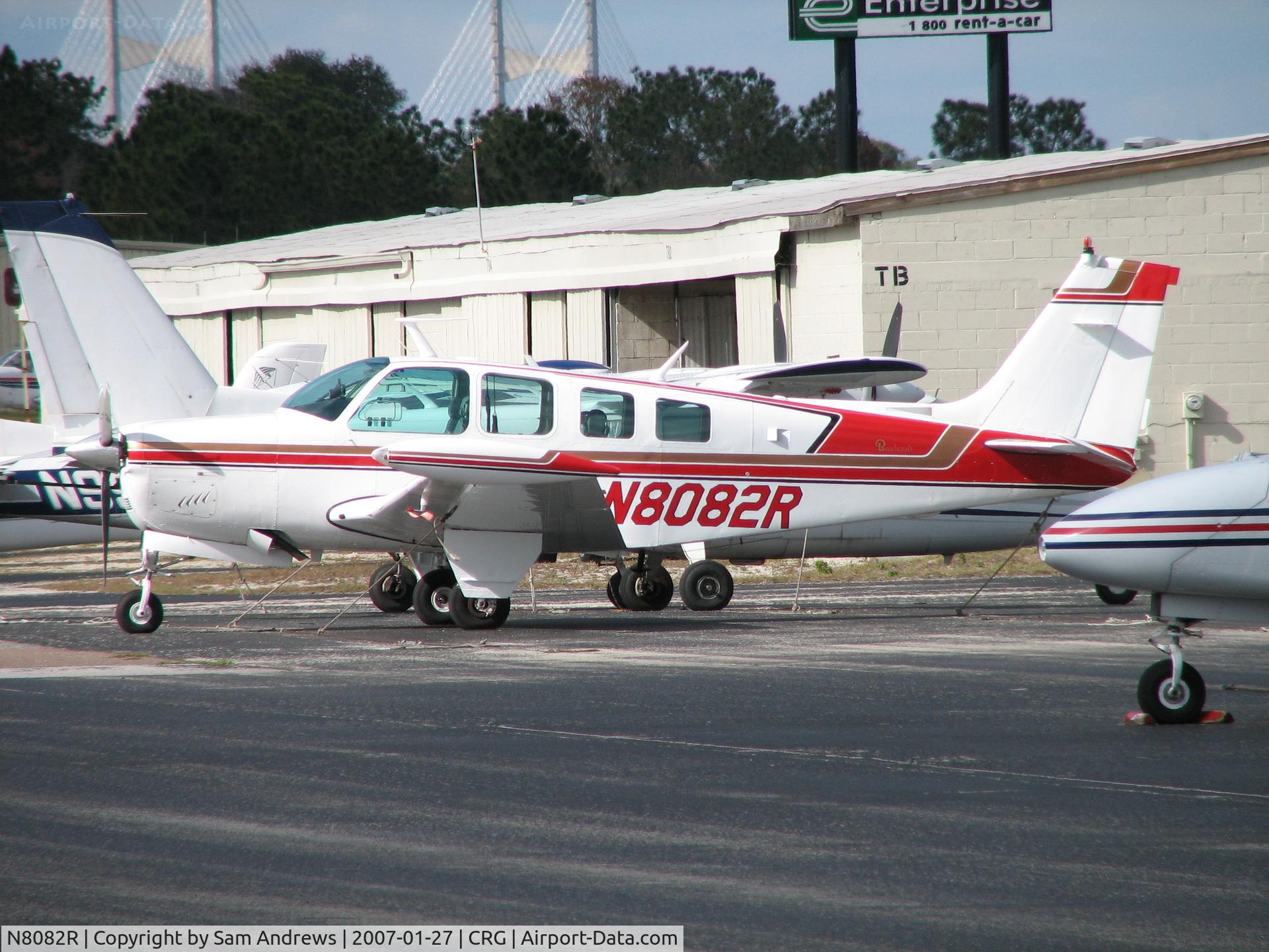 N8082R, 1969 Beech 36 Bonanza C/N E-152, Beautiful Bonanza enjoying the sun on a cold windy day
