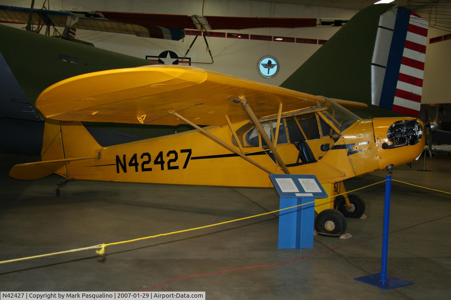 N42427, 1945 Piper J3C-65 Cub Cub C/N 14689, Piper J-3C-65